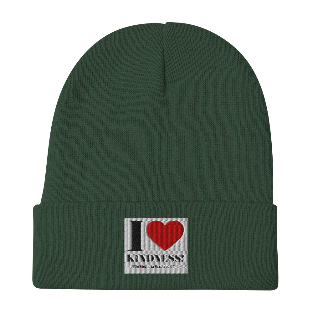 "I HEART Kindness" Embroidered Beanie