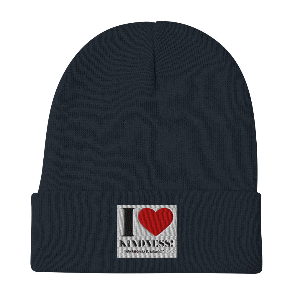 "I HEART Kindness" Embroidered Beanie