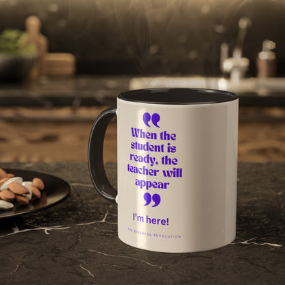 "When the student is ready"...Colorful Mugs, 11oz
